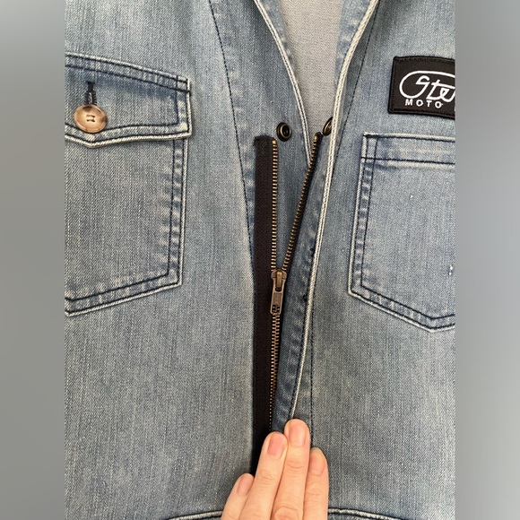 Denim jumpsuit, work suit, coverall; made in USA Woman owned company - Picture 6 of 16